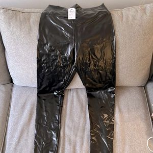 Faux Leather pants- size MEDIUM